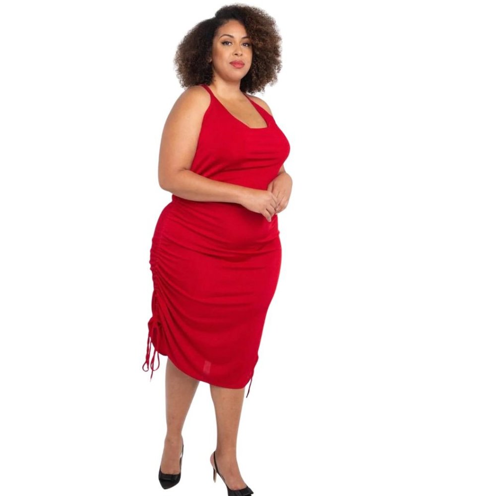 NWT RCA Public Label The Game Changer Adjustable Dress in Coral - 5X